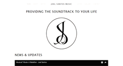 Desktop Screenshot of joelsantosmusic.com