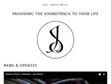 Tablet Screenshot of joelsantosmusic.com